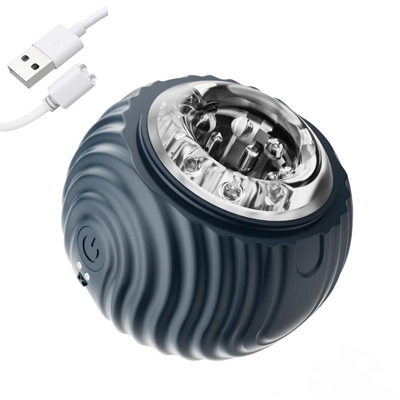 Automatic Masturbators Cup Powerful Vibrator Sex Toys for Men Open Ended Penis Massager Male Automatic Masturbator for Men Adult