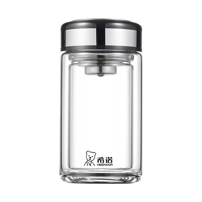 Xinuo Double Wall Glass Tea Infuser Bottle 220ml