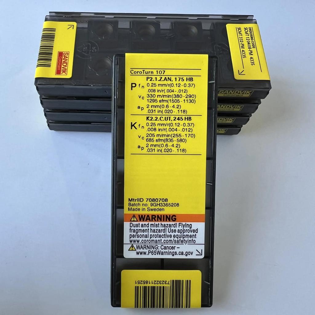 Original Sandvik / SCMT120408-PM 4335  / CNC lathe carbide blade 10 PCS