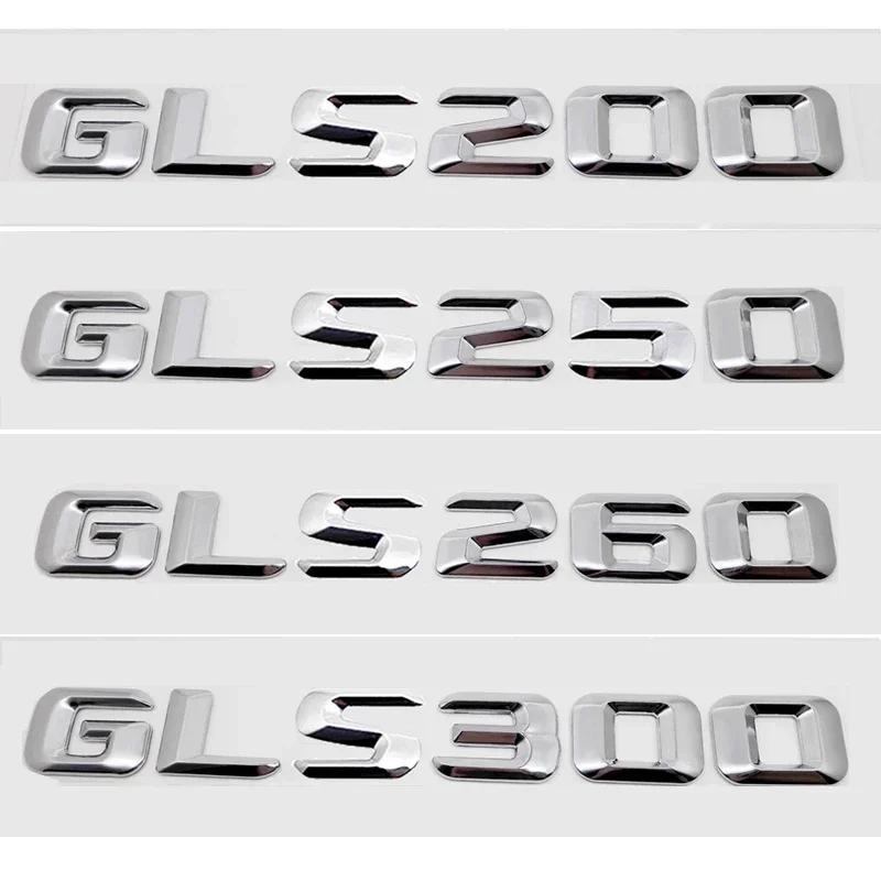 Car Rear Sticker Alphabet Trunk Badge Decal Exterior for Mercedes Benz GLS200 GLS250 GLS260 GLS300 GLS320 GLS350 Accessories
