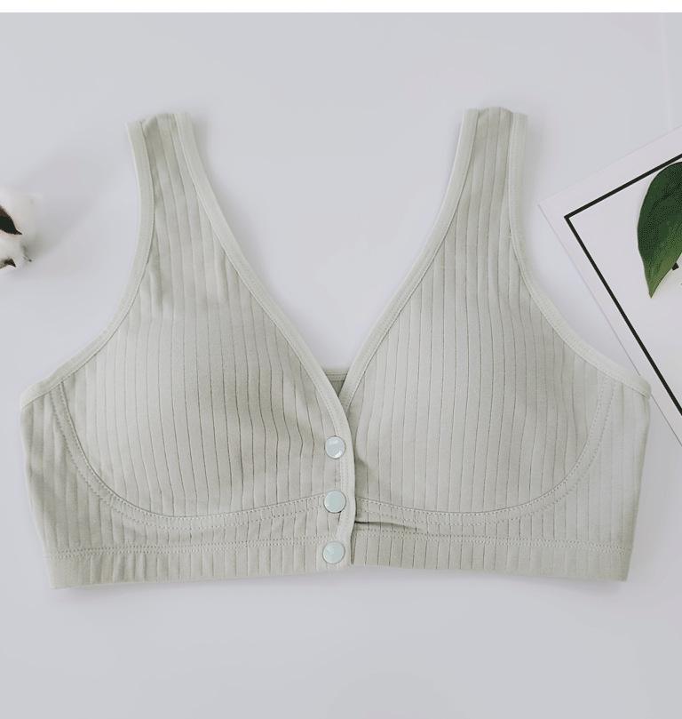 New 2025 Wire-Free Cotton Nursing Bra for Postpartum: Breathable, Front Closure, Plus Size