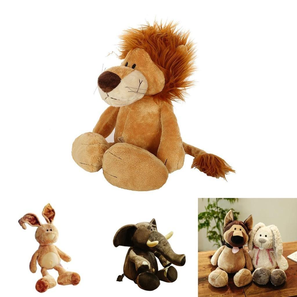 Wholesale Jungle Animal Plush Toy Cartoon Gorilla Lion Tiger Giraffe Stuffed Doll