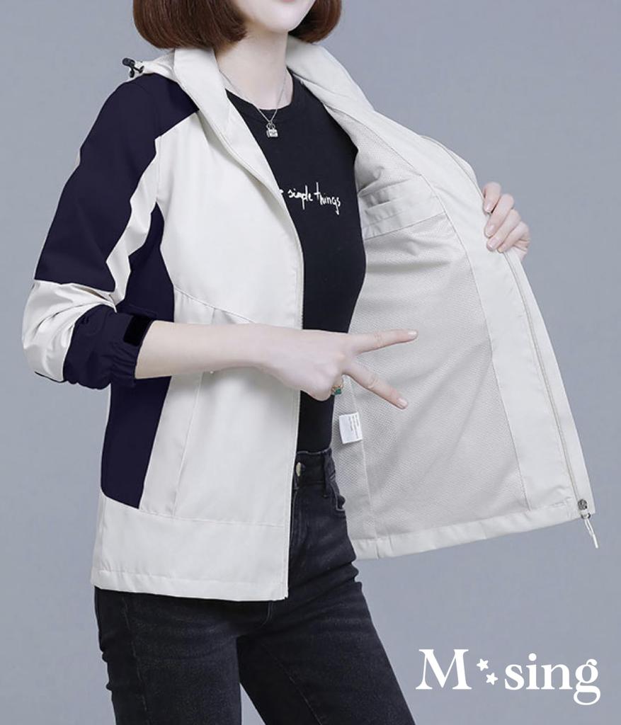 Outdoor Detachable Mesh Mountain Water Climbing Color Outdoor Stain Casual Mountain Climbing Lining Mesh Beige [M-SING] Jacket, Golf, Windproof, Hood,