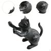 Decorative Cat end Desktop Storage Decoration Statue Cast Iron for Display Shelf Library Study