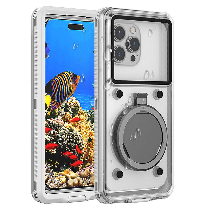 Luxury Airbag Waterproof Swim Bag Phone 6.9 Inch Screen Universal Shockproof Back Cover