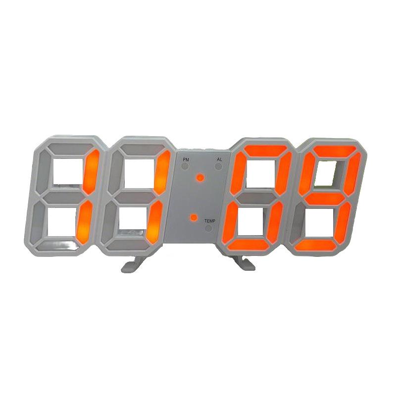 

3D LED Digital Alarm Clock for Students - Modern Home Desktop & Living Room Clock