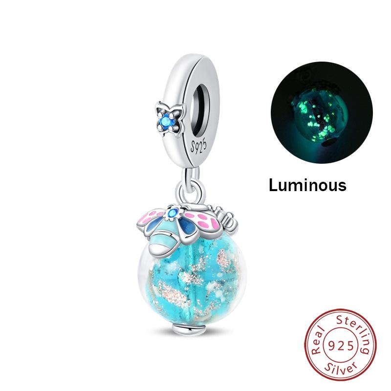 Copper Luminous Apple Lantern Elf Deer Pendant Balloon Rainbow Donut Charms Beads Fit Qikaola Bracelets Diy Jewelry