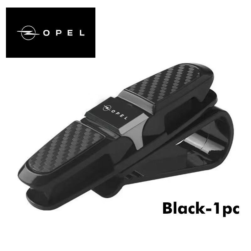 Carbon Car Sun Visor Glasses Clip Card Ticket Holder Fastener For Opel Corsa Mokka Astra Cascada Adam Insignia Meriva Vectra