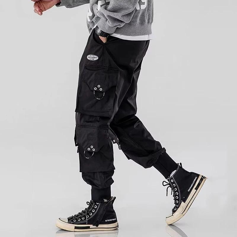 Trendige Streetwear Schnelltrocknende Eis-Seidenhosen Herren Klassische Cargohosen Mann Sommer Dünn Gerade Beine Vielseitig Freizeit Hosen