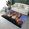 Klassischer T-Totoro Cartoon Niedlicher Teppich für Spielzimmer Schlafzimmer Wohnzimmer Sofa Heimdekoration, Kinderteppich Rutschfeste Bodentür Matte Geschenk