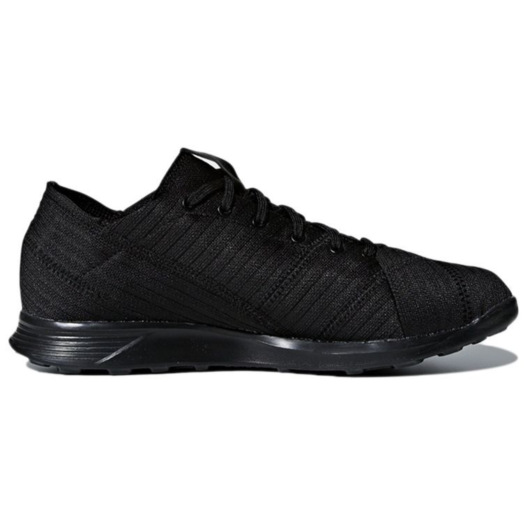 Adidas Nemeziz Tango 17.4 TR Round Toe Lace-Up IC/IN Indoor Fabric Non-Slip Breathable Soccer Shoes Men Soccer Shoes Black CP9127