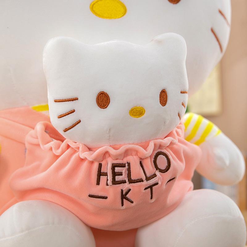 Large Cute Cat Plush Toy - Mother & Child Doll, Perfect Gift for Girls' Birthdays