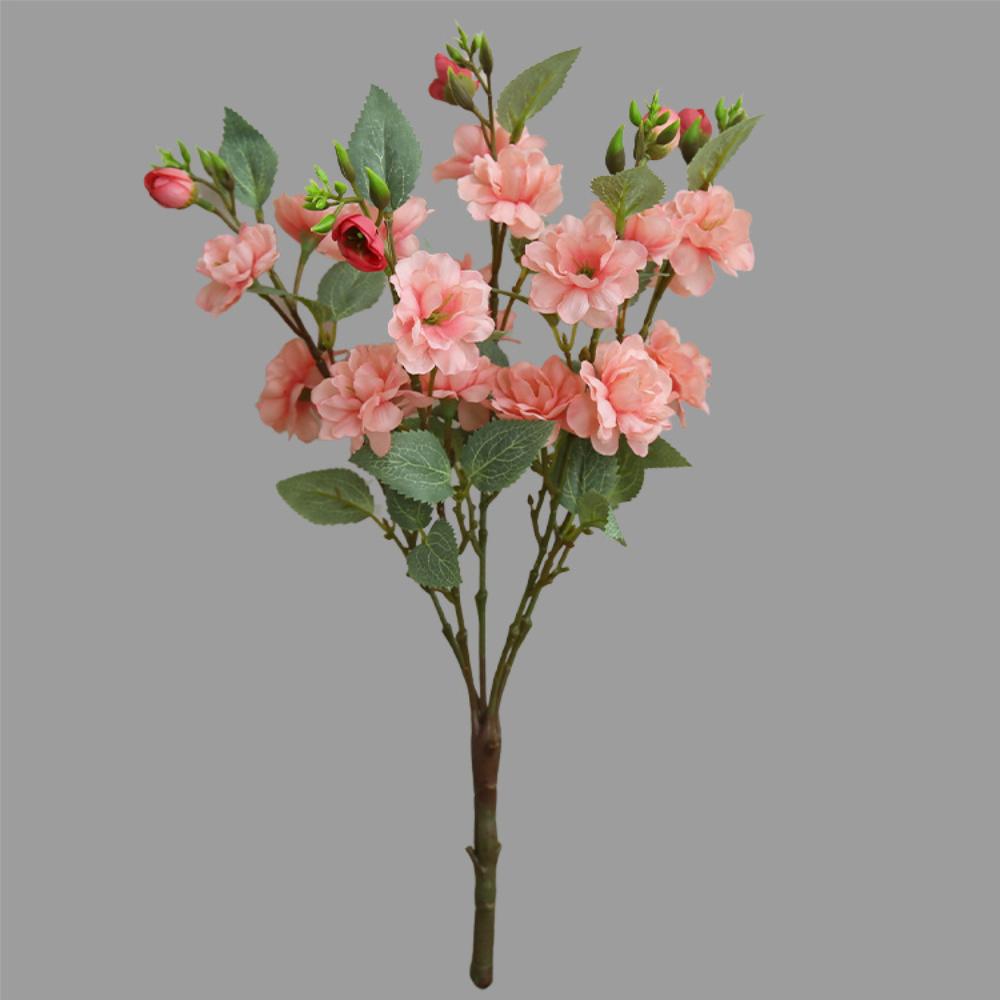 Silk Fake Flowers Elegant Colors Home Decor Flowers Flower Bouquet Premium Artificial Camellia Flower For Dining Table Living