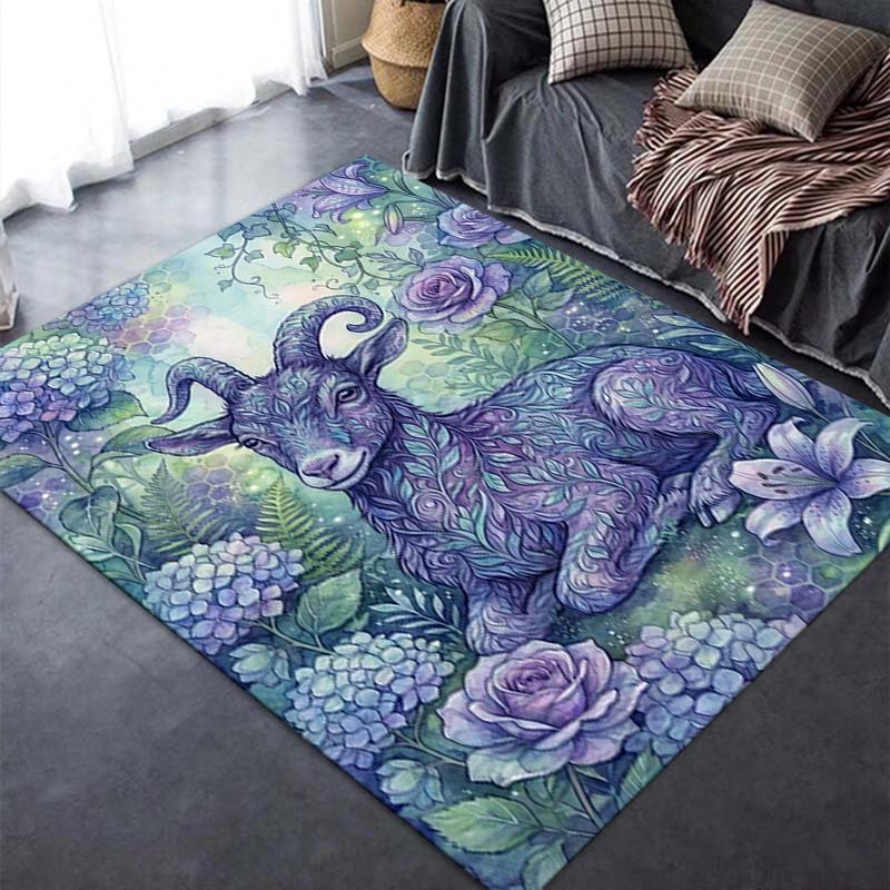 2025 New Goat Demon Carpet Rug for Living Room Bedroom Home Sofa Decoration,Kids Play Non-slip Floor Mat142