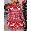 Vestidos Mini de Moda Elegantes de Manga Larga para Mujer Todas las Estaciones Impresión 3D Vestido de Calle para Damas