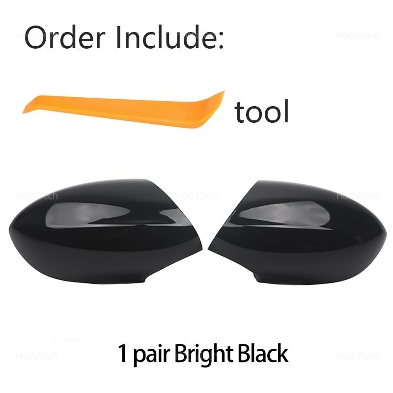 

Replacement Car Side Door Rearview Side Mirror Cover Cap Parts Styling Bright Black for BMW E90 E92 E93 M3 1M