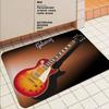 Tappetino da Pavimento con Logo Gibson Guitar Stile INS Morbido Tappeto per Pavimento Camera da Letto Tappeto per Lavanderia Casa Tappeti Antiscivolo per Zona Comodino