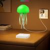 Jellyfish Cartoon Led Nihgt Light Voice Control Gradient Cute Rotating Jellyfish Hanging Bedside Lamp Rgb Table Lamps Room Decor