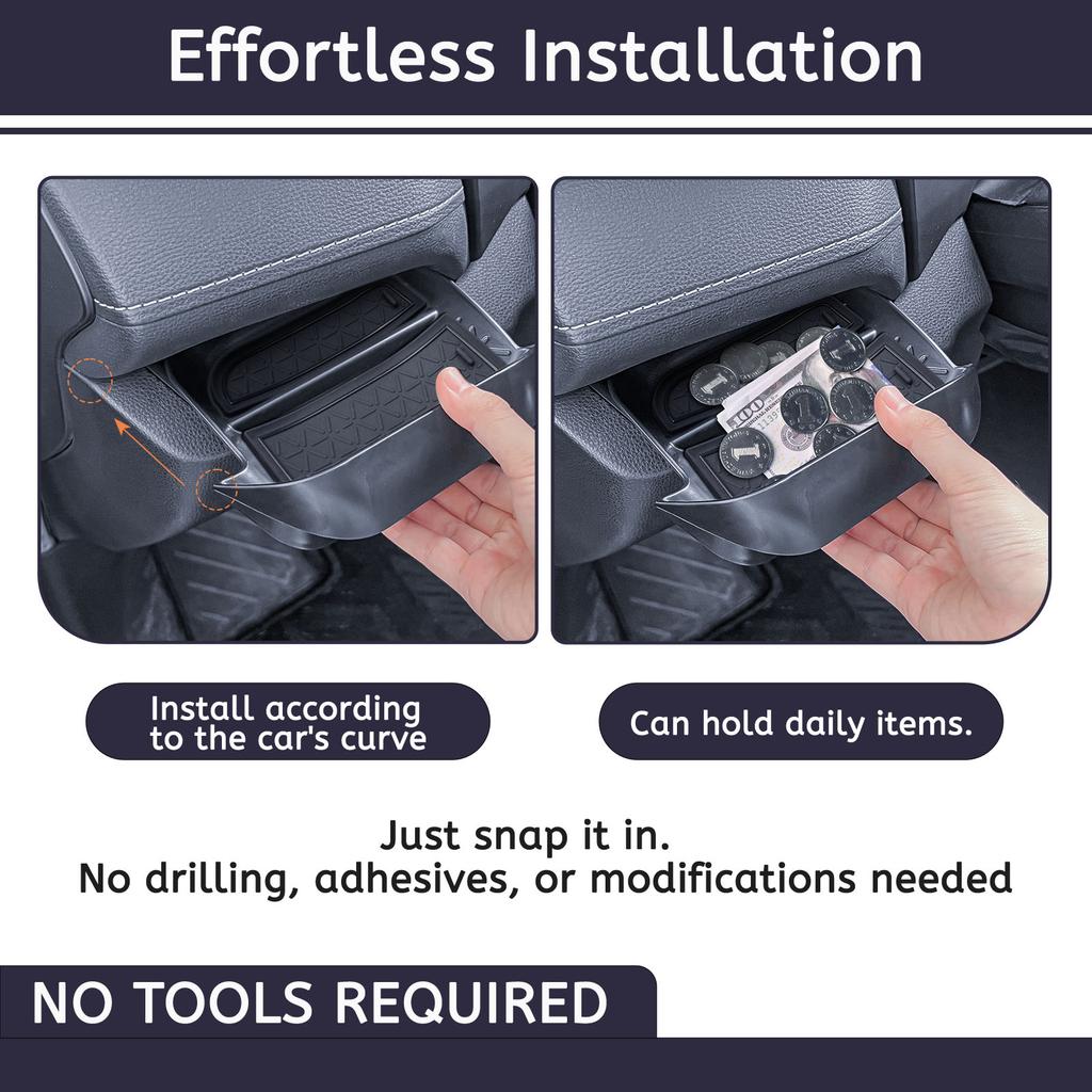 HGWEI Driver's Drawer Storage Box for Toyota RAV4 2019-2025 Center Console Organizer Interior Drawer Storage Tray Accessories