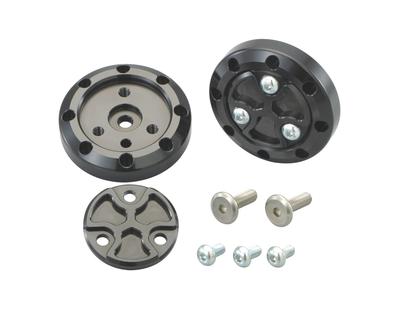 KITACO Side Marker Plate Set for Cygnus X/Cygnus X-SR, Black Anodized, 557-0415010