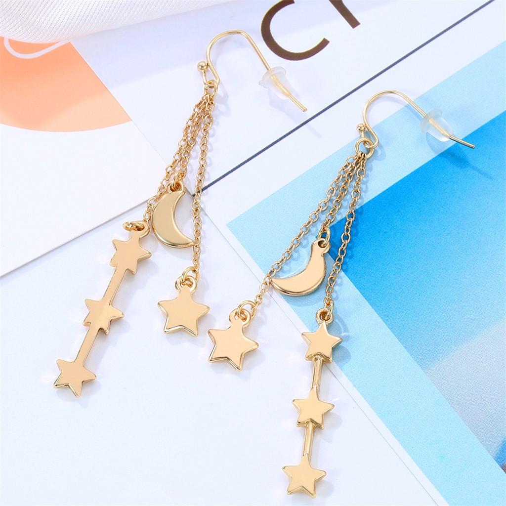 

Длинные модные серьги со звездами европейского и американского темперамента для женщин