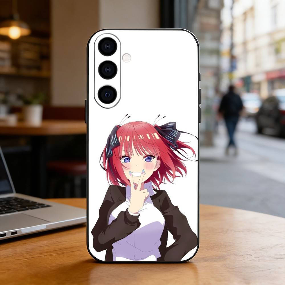 N-Nino N-Nakano Anime Phone Case For Samsung Galaxy A73,A72,A71,A70,A53,A52,A51,Soft Silicone Black Cover