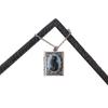 Modern Hollow Square Book Pendant Jewelry With Electroplated Finish For Gift Enthusiasts