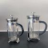 Heat-Resistant French Press Coffee & Tea Maker with Bamboo Handle and Stainless Steel Filter