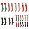 Holiday Themed Compressions Knee Highs Socks for Women and Men Christmas Festivals Snowman Pattern Stockings Hosiery