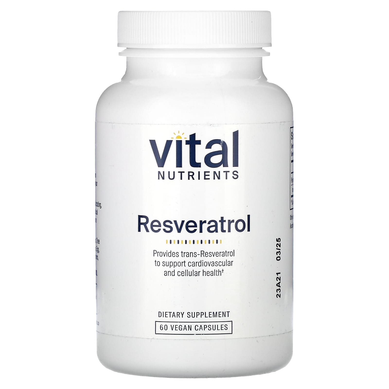 

Vital Nutrients, Ресвератрол, 60 вегетаріанських капсул