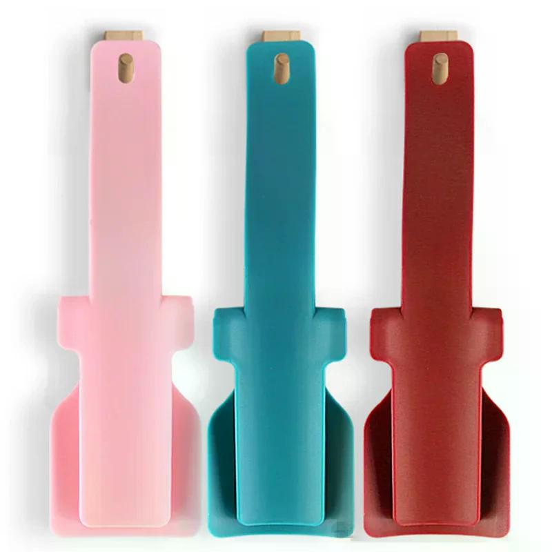 1pair Unisex Plastic Lazy Shoe Helpers Portable Shoehorn Sock Shoe Slider Travel Handled Lifting Wearing Helper