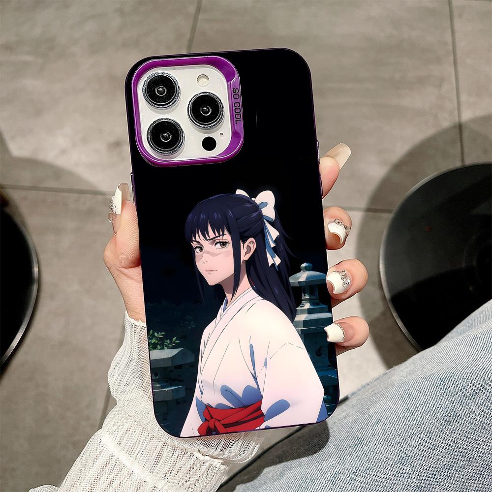 

JJK Utahime Iori Purple Translucent Mobile Phone Case for iPhone 17 16 15 14 13 12 11 X XR XS Air Pro Max Plus Colorful Cover iPhone 12 Pro Max
