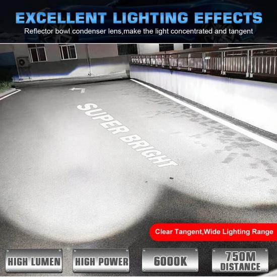 3.0 inch 300W Bi-LED 6PCS+3PCS Car Headlight Projector Lens for Hella 3R G5 30000LM High Low Beam Retrofit Halo Light 6000K