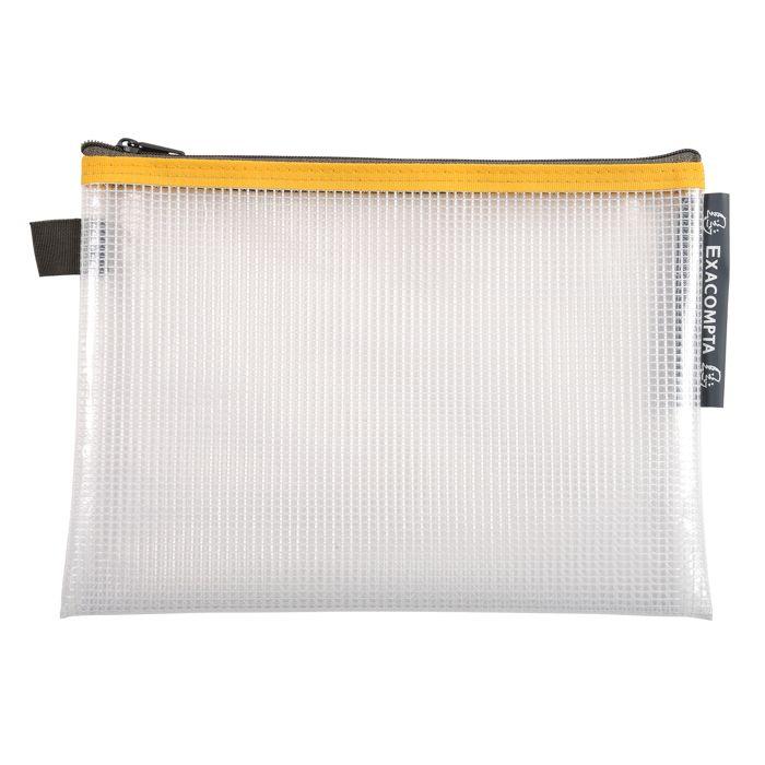 Pochette à fermeture éclair - exacompta - plastique souple - couleurs assorties - imperméable - mixte