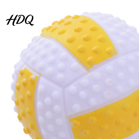 Sound Making Dog Toy Ball Sound-Producing Rubber Durable Chew Pet Safe Ball Toy Cleans Teeth Interactive Training Outdoor Play