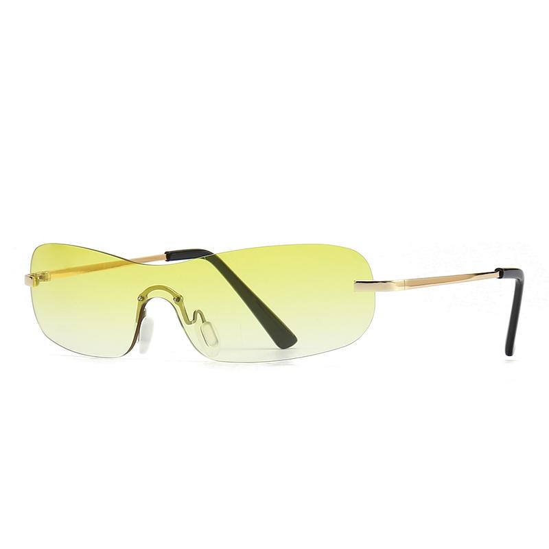 899 European and American Sunglasses Ins Fashion Rice Nail Sunglasses for Men Large Frame One-Piece Glasses for Women