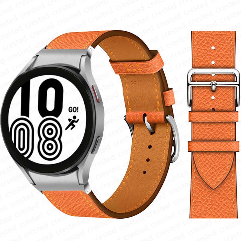 20mm Armband für Samsung Galaxy Watch 6 4 classic/5 Pro 44mm 40mm 47mm 43mm 45 Ohne Lücken Lederarmband Correa Galaxy Watch 6 Armband