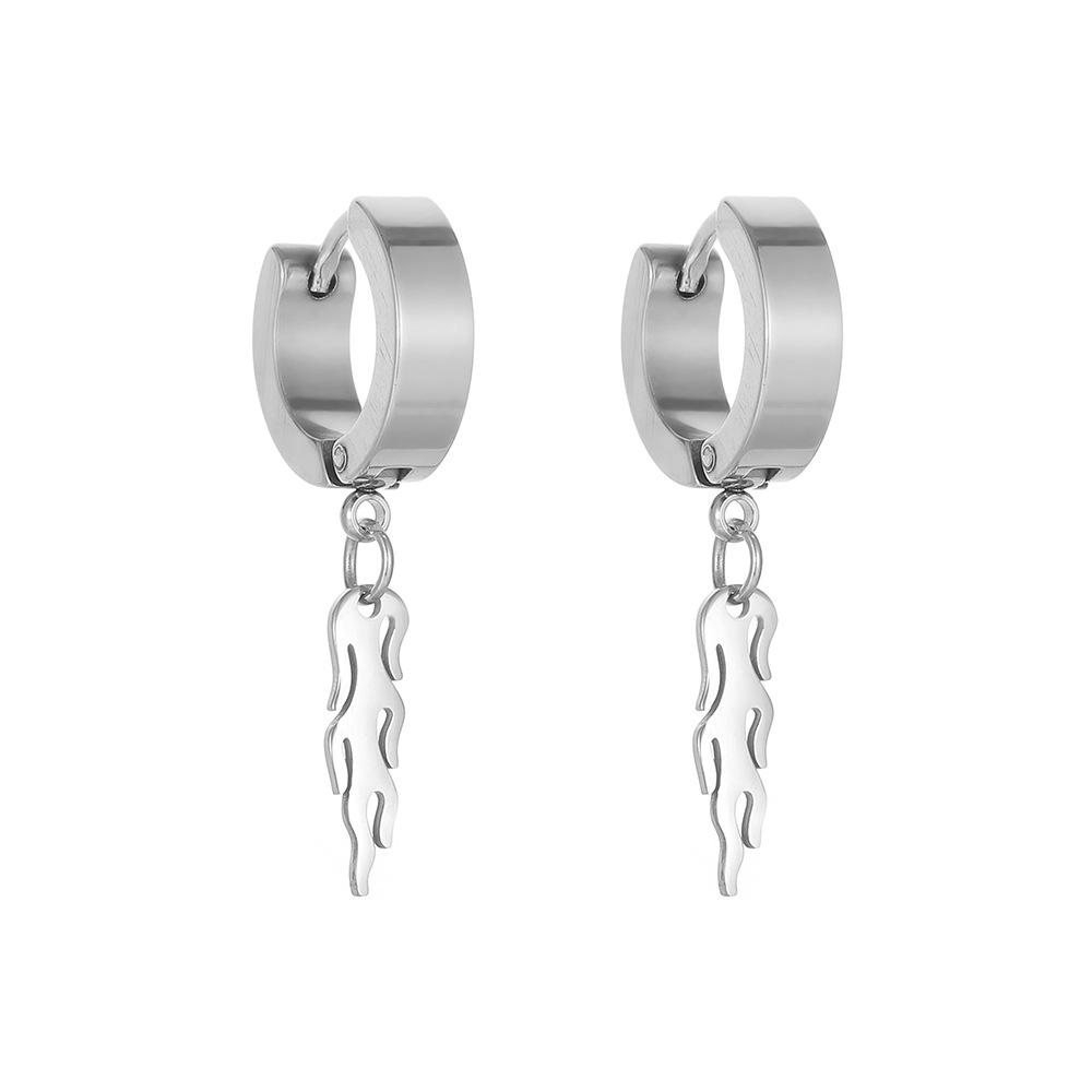 Cute Alloy Creative Earrings With Butterfly Mushroom Smiley Face Shapes Geometric