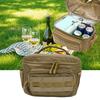 Adjustable Strap Thermal Lunch Box Leakproof Picnic Bag Soft Insulated Lunch Bag  Travel