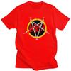 Custom Heavy Metal Rock Slayers Logo T Shirts Men ShortSleeve Tshirt Casual Tee 100 Cotton Oversized Tshirt Gift