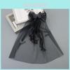 Dark Themed Butterfly Hair Clip With Mask And Diy Features For Halloween Parties
