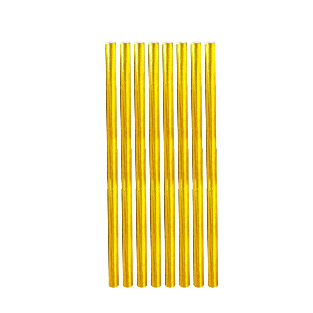 25-Pack Striped Paper Straws For Kids, Festive Party Decoration Supplies