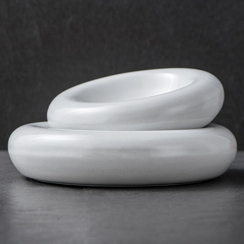 Molecular Gastronomy Tableware Appetizer Plate Sashimi Plate Creative Restaurant Circular Insulation Ceramic Dessert Plates
