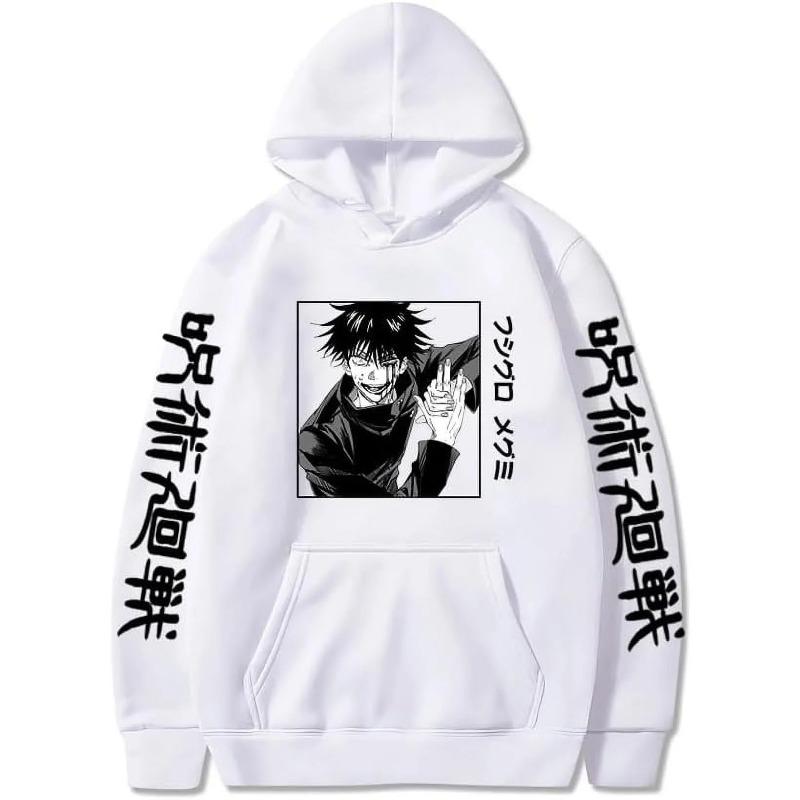 Anime Fushiguro Megumi Hoodie Oversized Autumn Winter New Fashion Fleece Sweatshirt Men Women Long Sleeve Clothes