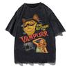 Unisex-Shirt Baumwolle Oversize Große Größe Die Rückkehr von Vampurr Rundhals cooles Sommer-T-Shirt Kurzarm-T-Shirts