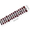 30PCS Press On Nails Short Almond Cat Eye Nail Tips DIY Instant Manicure Variety Elegant Colors for Office Daily Wear Women