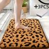 Leopard Print Carpet Personalized Doormat Soft Bathroom Mat Welcome Mat Soft Carpet For Live Room Rug For Bedroom Home De