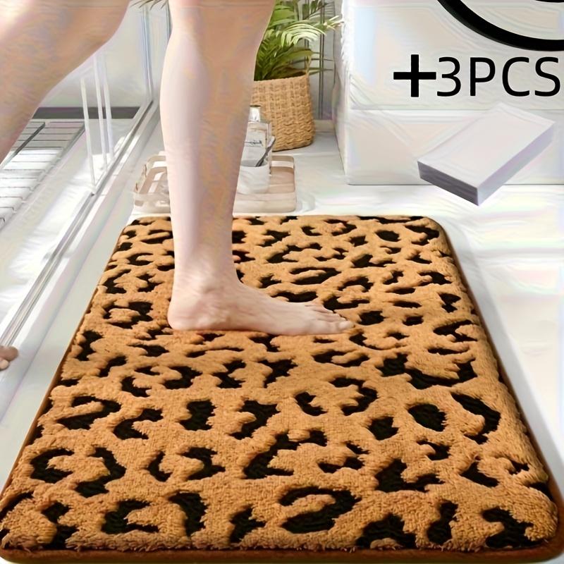 Leopard Print Carpet Personalized Doormat Soft Bathroom Mat Welcome Mat Soft Carpet For Live Room Rug For Bedroom Home De
