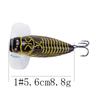 2PCS Leurre de Pêche Haute Qualité Insecte Appât Artificiel Flottant Popper Topwater Estomac Cigale