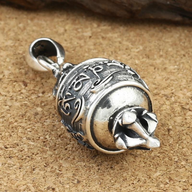 Jewelry Fashion Retro Craftsmanship Men and Women's Six Character Mantra Gawu Box Pendant